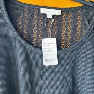 Michael Kors Black Textured Top